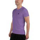 YAKWARY Men Purple Sports T-shirt