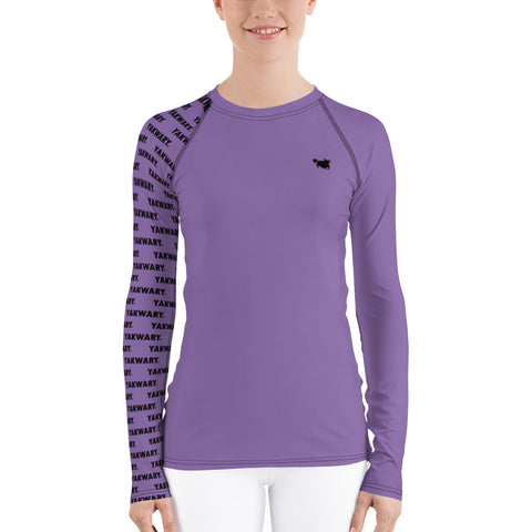 YAKWARY Women Purple Special Rash Guard