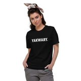 YAKWARY Women Colour Cotton T-Shirt