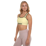 YAKWARY Women Yellow Padded Sports Bra