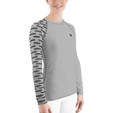 YAKWARY Women Gray Special Rash Guard