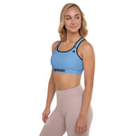 YAKWARY Women Blue Padded Sports Bra