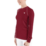 YAKWARY Women Red Special Rash Guard