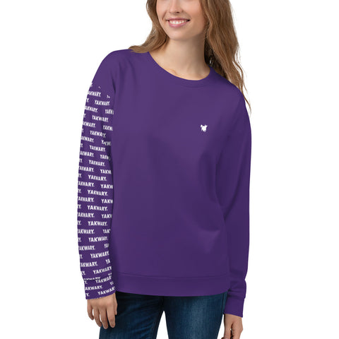 YAKWARY Women Purple Special Sweatshirt