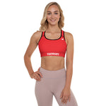 YAKWARY Women Red Padded Sports Bra