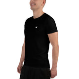 YAKWARY Men Black Sports T-shirt