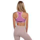 YAKWARY Women Pink Padded Sports Bra