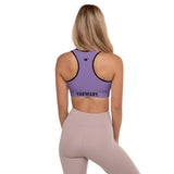 YAKWARY Women Purple Padded Sports Bra