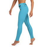 YAKWARY Blue Yoga Leggings With Pocket