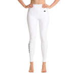 YAKWARY White Yoga Leggings Without Pocket