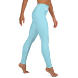 YAKWARY Blue Yoga Leggings Without Pocket