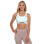 YAKWARY Women Blue Padded Sports Bra