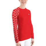 YAKWARY Women Red Special Rash Guard