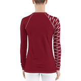 YAKWARY Women Red Special Rash Guard