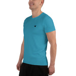 YAKWARY Men Blue Sports T-shirt