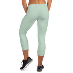 YAKWARY Women Turquoise Capri Leggings