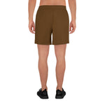 YAKWARY Men Sports Long Brown Shorts