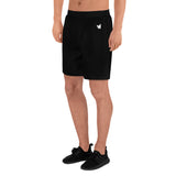 YAKWARY Men Sports Long Black Shorts