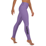 YAKWARY Purple Yoga Leggings Without Pocket