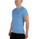 YAKWARY Men Blue Sports T-shirt