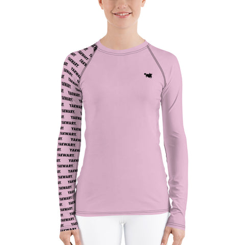 YAKWARY Women Pink Special Rash Guard