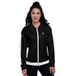 YAKWARY Women Black Bomber Jacket