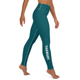 YAKWARY Turquoise Yoga Leggings Without Pocket