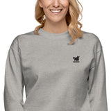 YAKWARY Women Embroidered Fleece Pullover