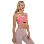 YAKWARY Women Pink Padded Sports Bra