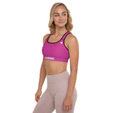 YAKWARY Women Pink Padded Sports Bra