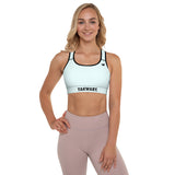 YAKWARY Women Blue Padded Sports Bra