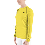 YAKWARY Women Yellow Special Rash Guard