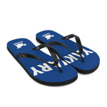 YAKWARY Blue Flip-Flops