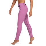 YAKWARY Pink Yoga Leggings With Pocket