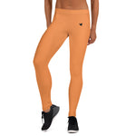 YAKWARY Women Orange Leggings