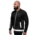 YAKWARY Men Black Bomber Jacket