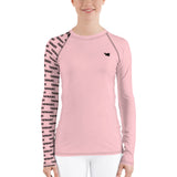 YAKWARY Women Pink Special Rash Guard