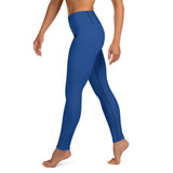 YAKWARY Blue Yoga Leggings Without Pocket