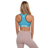 YAKWARY Women Blue Padded Sports Bra