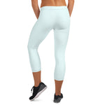 YAKWARY Women Turquoise Capri Leggings