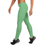 YAKWARY Women Green Leggings