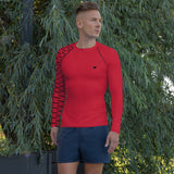 YAKWARY Men Gym Special Red Rash Guard