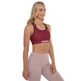 YAKWARY Women Red Padded Sports Bra