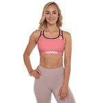 YAKWARY Women Pink Padded Sports Bra