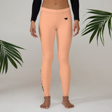 YAKWARY Women Orange Leggings