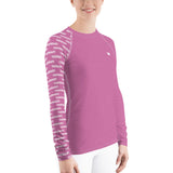 YAKWARY Women Pink Special Rash Guard