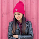 YAKWARY Women Pom-Pom Beanie