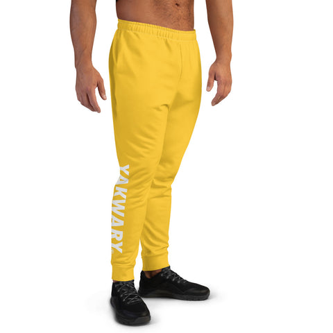 YAKWARY Men Yellow Joggers