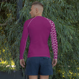 YAKWARY Men Gym Special Pink Rash Guard