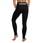 YAKWARY Black Yoga Leggings With Pocket